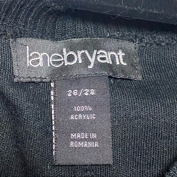 Lane Bryant Black Knit Sweater Dress size 26/28 - Picture 4 of 8